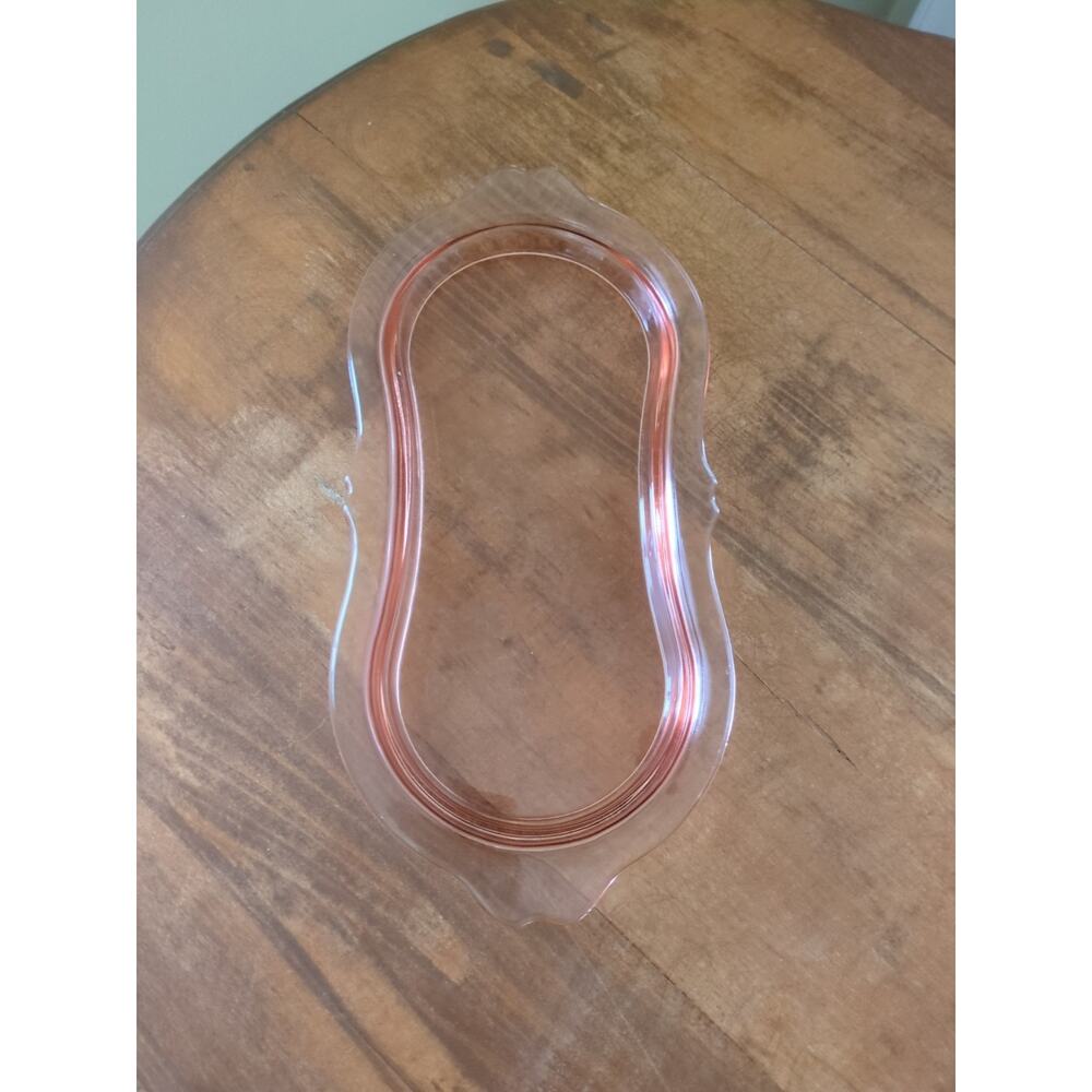 Pink Tray Only For Imperial Glass Molly Pattern Creamer And Sugar